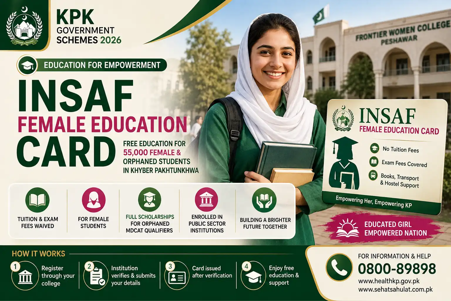 Insaf Female Education Card 2026