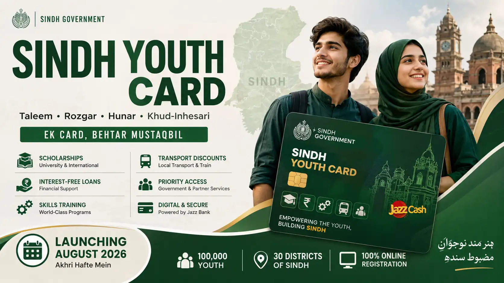 Sindh Youth Card 2026: Launch Date, Eligibility Aur Benefits