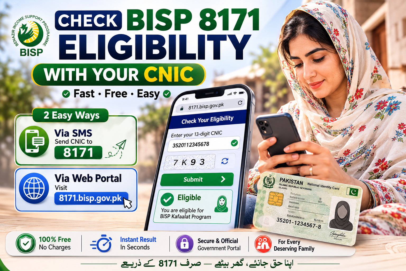 BISP Eligibility & CNIC Check 8171